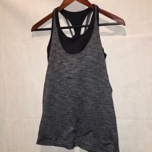 Lululemon Athletica Tank Top With Build In Bra And Open Back